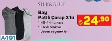 SİLK&BLUE BAY PATİK ÇORAP 3'LÜ